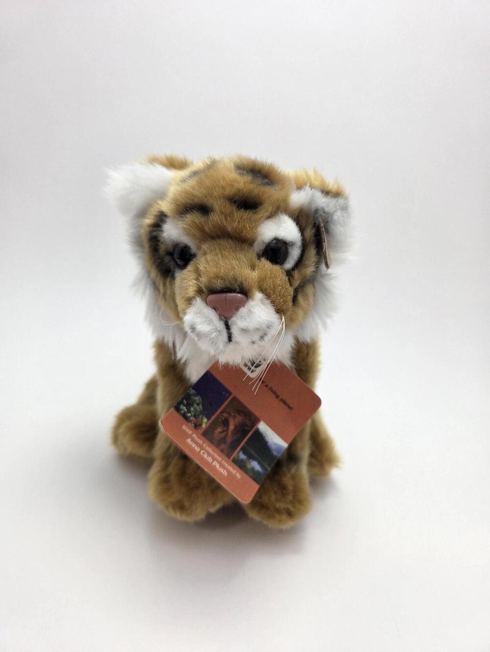 WWF Cute Soft Tiger Plush, Vintage New with Tags (6 inch)